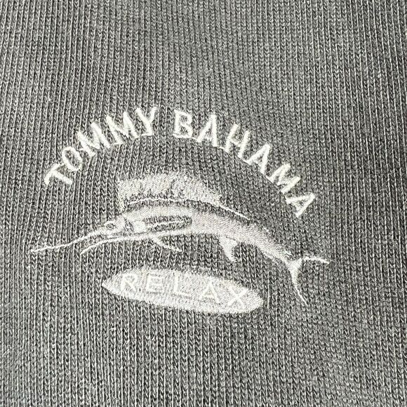 TOMMY BAHAMA RELAX Tobago 1/4 Zip Pullover Sweater Men’s Small Black Long Sleeve - Picture 5 of 14